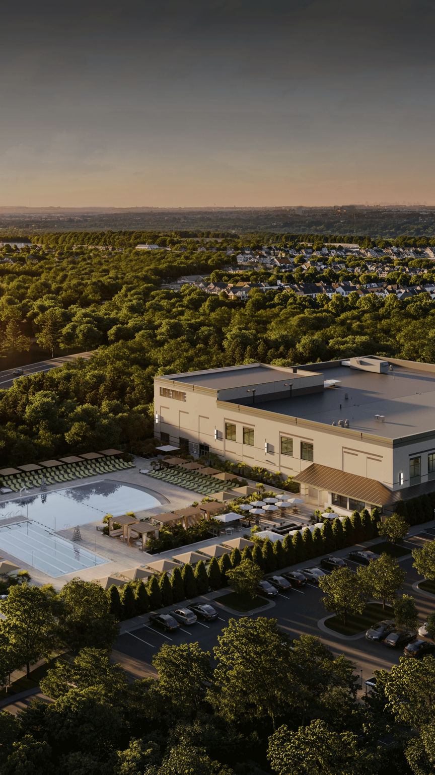 Exterior of Life Time Building