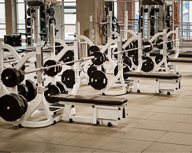 fitness floor at Life Time