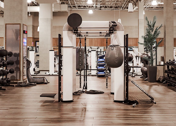 fitness floor at Life Time