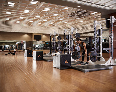 Alpha area on the fitness floor at Life Time