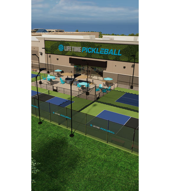 view of the Chanhassen Pickleball facility
