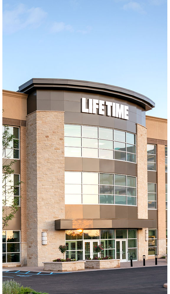 The exterior of the Bridgewater Life Time location