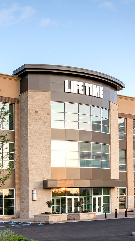 The exterior of the Bridgewater Life Time location
