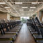 Rows of uniformly placed treadmills on the fitness floor at Life Time