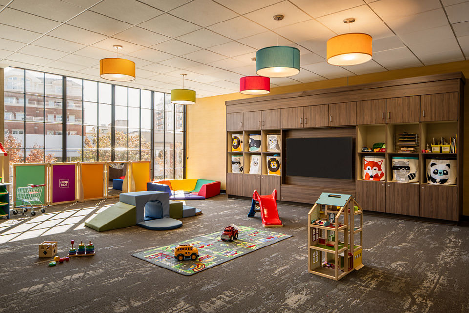 Toddler area in a Life Time child center