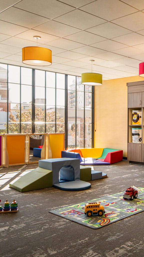 Toddler area in a Life Time child center