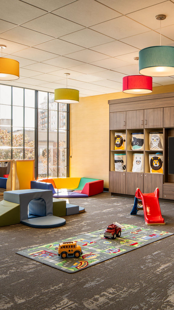 Toddler area in a Life Time child center