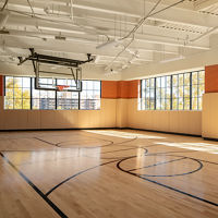 Basketball court and kids gymnasium in a Life Time child center