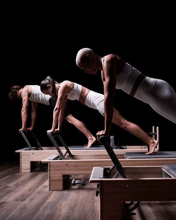 a group of people in a CTR pilates class