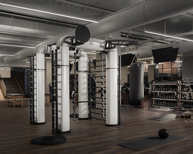 Outrace machine on the fitness floor at the Life Time