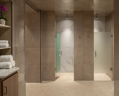 locker rooms at Life Time
