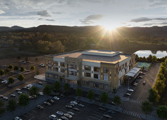 Exterior of Life Time Building