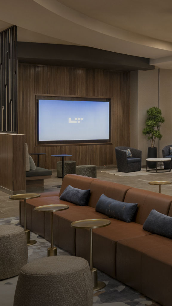 reception and lounge at Life Time