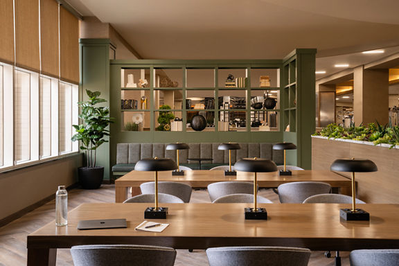 work lounge at Life Time