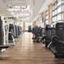 Strength equipment on the fitness floor at Life Time