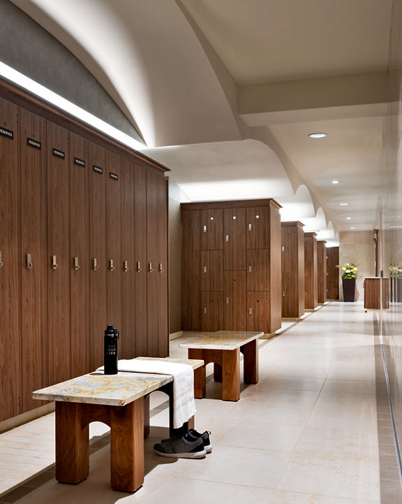 Locker room at Life Time 23rd Street club location