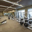 Strength equipment on the fitness floor at Life Time