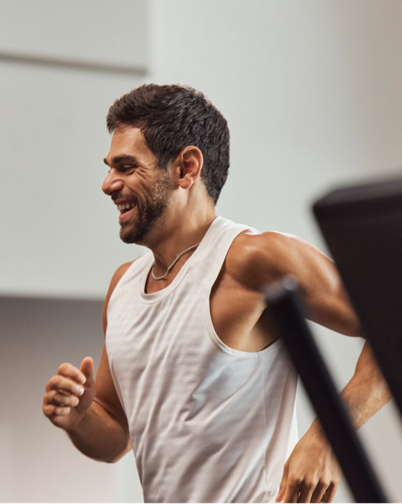 GTX class member running on treadmill