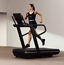 woman running on a treadmill