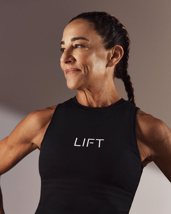 Close up of Hilary, a Lift strength instructor at Life Time