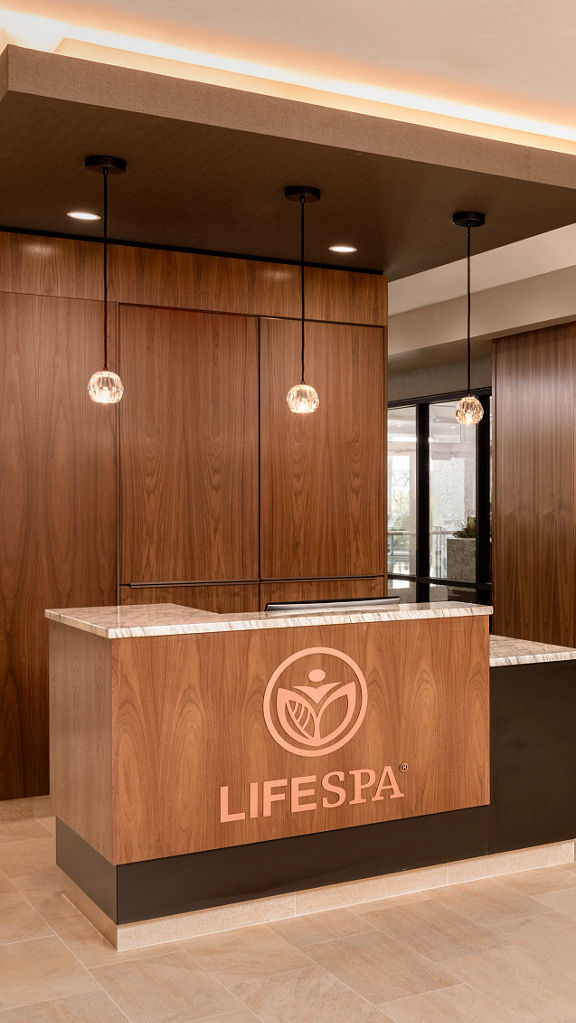 LifeSpa reception desk