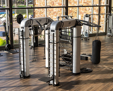 Alpha small group training area on the fitness floor