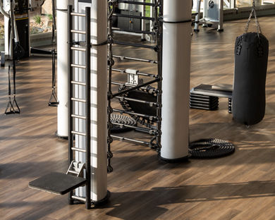 Alpha small group training area on the fitness floor
