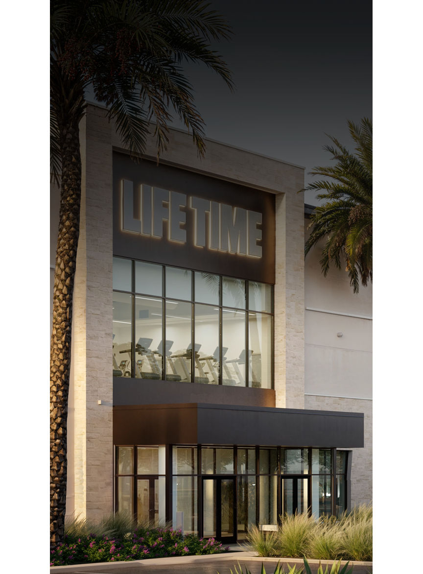 Exterior of Life Time Building