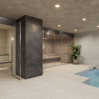 Whirlpool, sauna, and steam room at Life Time