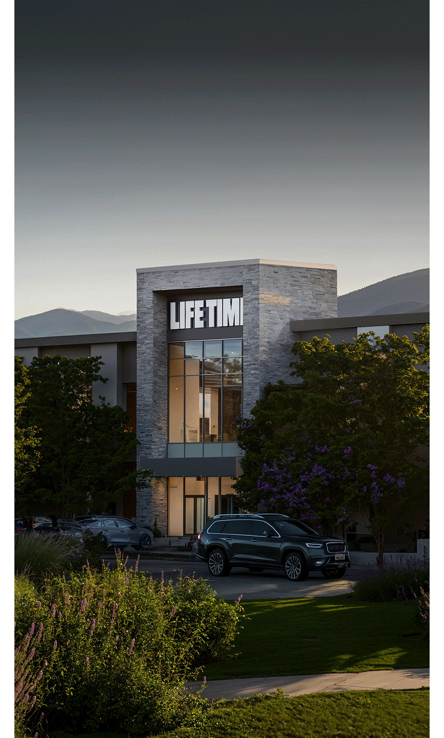 Exterior of Life Time Building