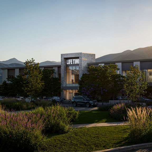 Exterior of Life Time Building