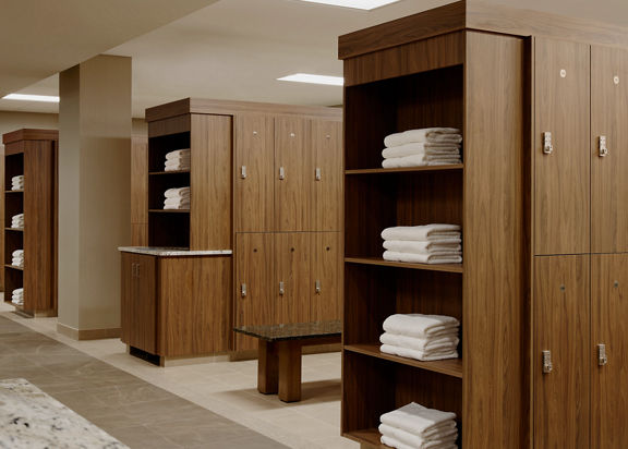 Life Time locker room