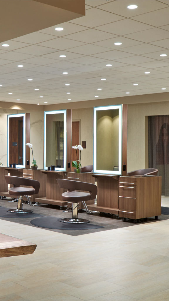 a luxurious hair and body spa, with 3 hair stations