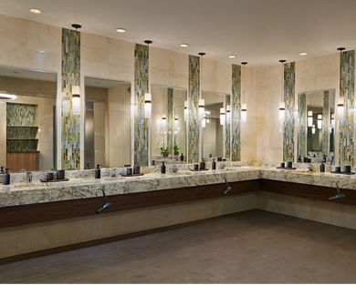 locker rooms at Life Time