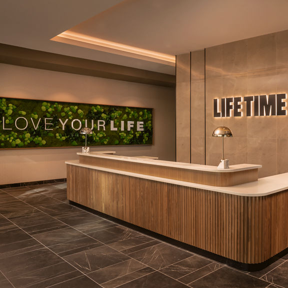 reception desk at Life Time