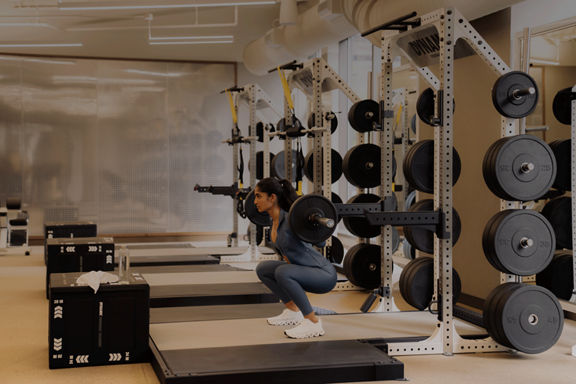 fitness floor at Life Time