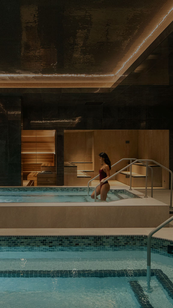 cold plunge at Life Time