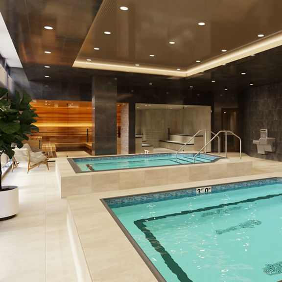 hydrotherapy suite at Life Time