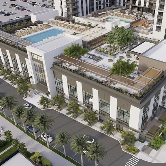 Exterior of Life Time Building