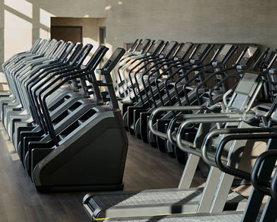 fitness floor at Life Time
