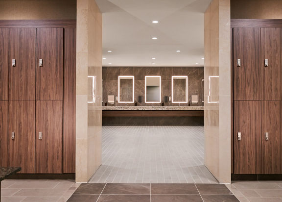 locker rooms at Life Time