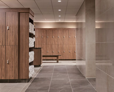 locker rooms at Life Time