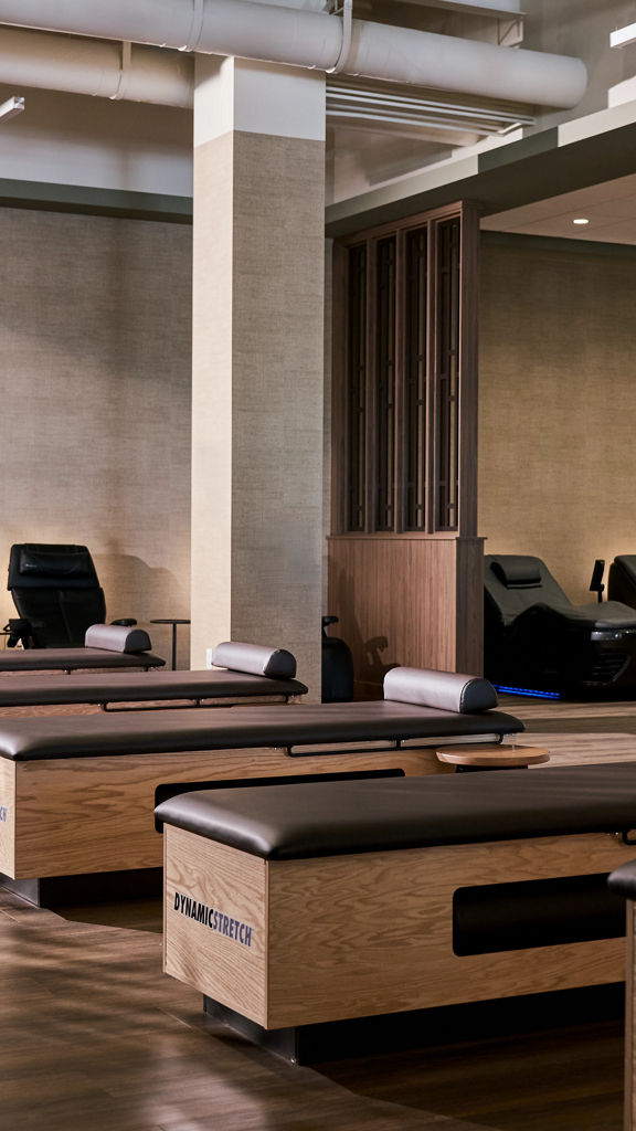 fitness floor at Life Time