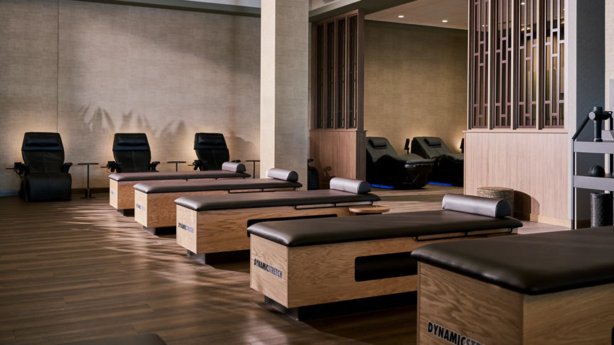 fitness floor at Life Time