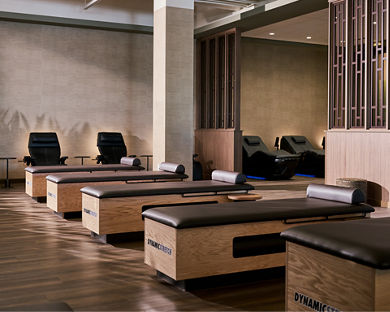 fitness floor at Life Time