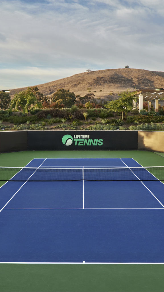 Outdoor tennis court at the Rancho San Clemente Life Time club