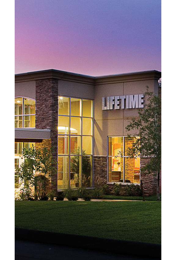 The exterior of the Rockville Life Time location