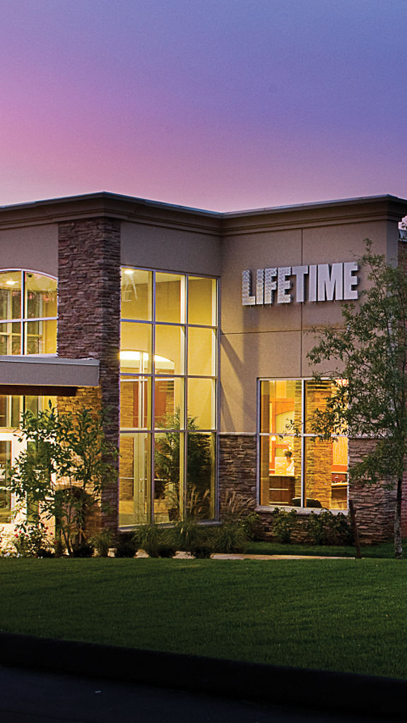 The exterior of the Rockville Life Time location