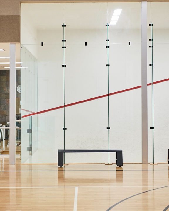 Squash court at the Life Time South Austin club location