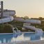 Outdoor pool area at the Life Time South Austin club location